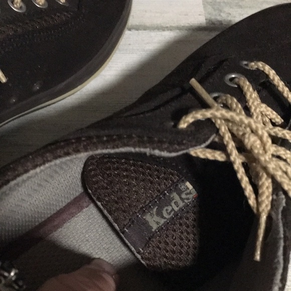 Keds brown suede like lace up loafer type sneakers size 6 1/2 - Picture 5 of 7